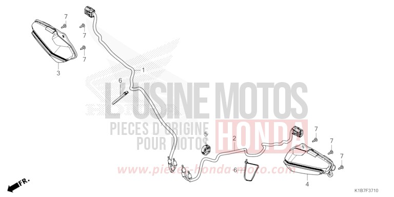 BLINKER, VORNE von Forza 350 MAT PEARL PACIFIC BLUE (PB397) von 2022